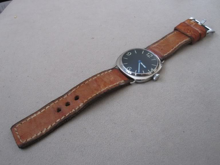 How do you 'age' a leather strap